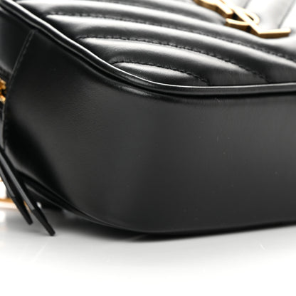 Saint Laurent Calfskin Matelasse Monogram Lou Belt Bag Black 9 of 11