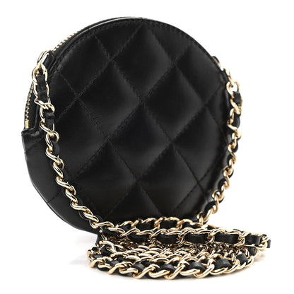 Chanel Lambskin Mini Camellia Bouquet Clutch With Chain Black 3 of 10