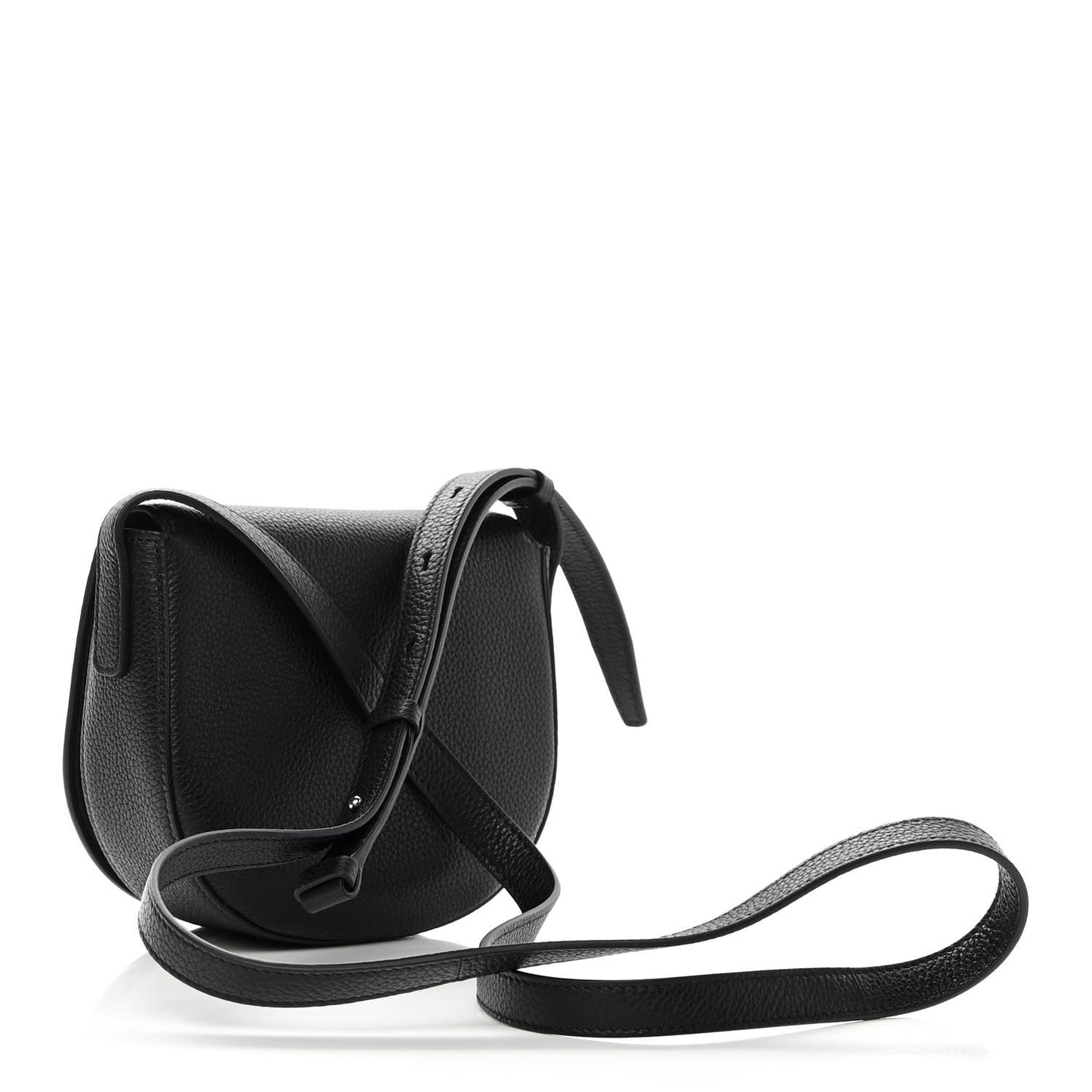 Calfskin Gancini City Crossbody Black
