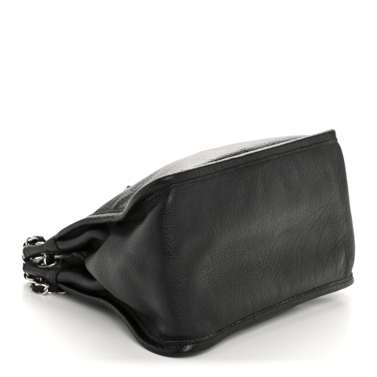 Calfskin Mademoiselle Shoulder Bag Black