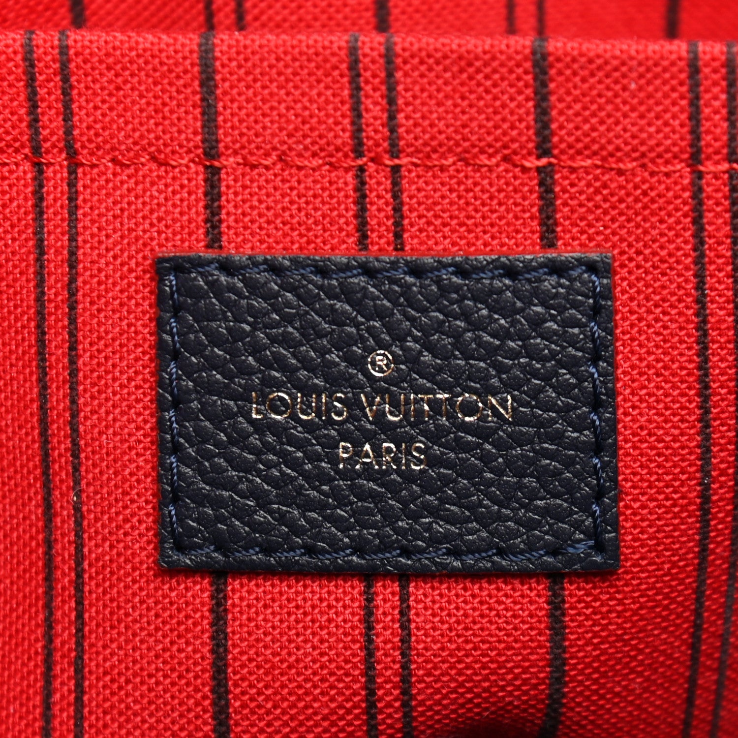 Louis Vuitton Empreinte Montaigne MM Marine Rouge 6 of 10