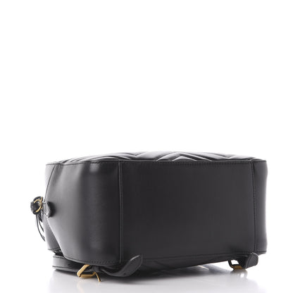 Gucci Calfskin Matelasse GG Marmont Dome Backpack Black 3 of 11