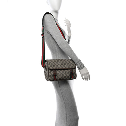 Gucci GG Supreme Small Messenger Bag Beige Ebony 2 of 9
