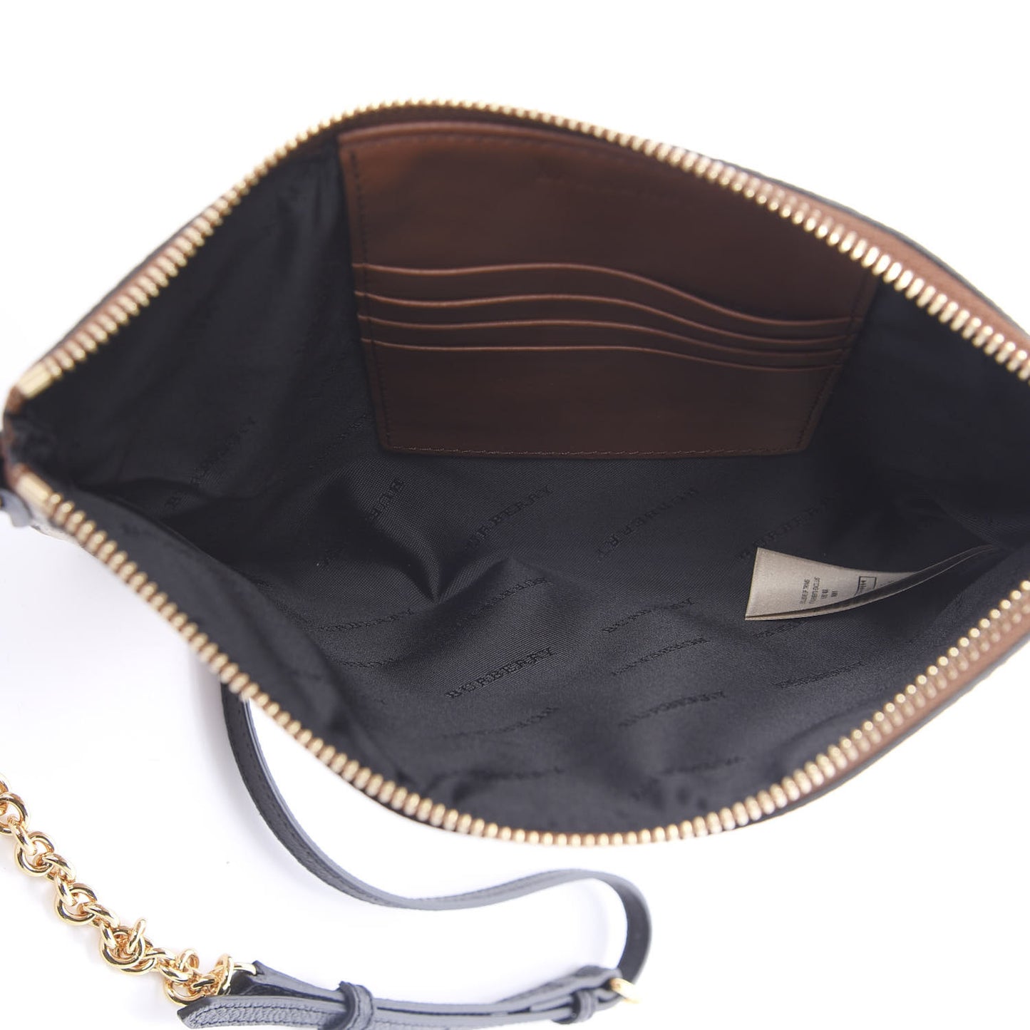 Haymarket Check Peyton Crossbody Clutch Bag Toffee