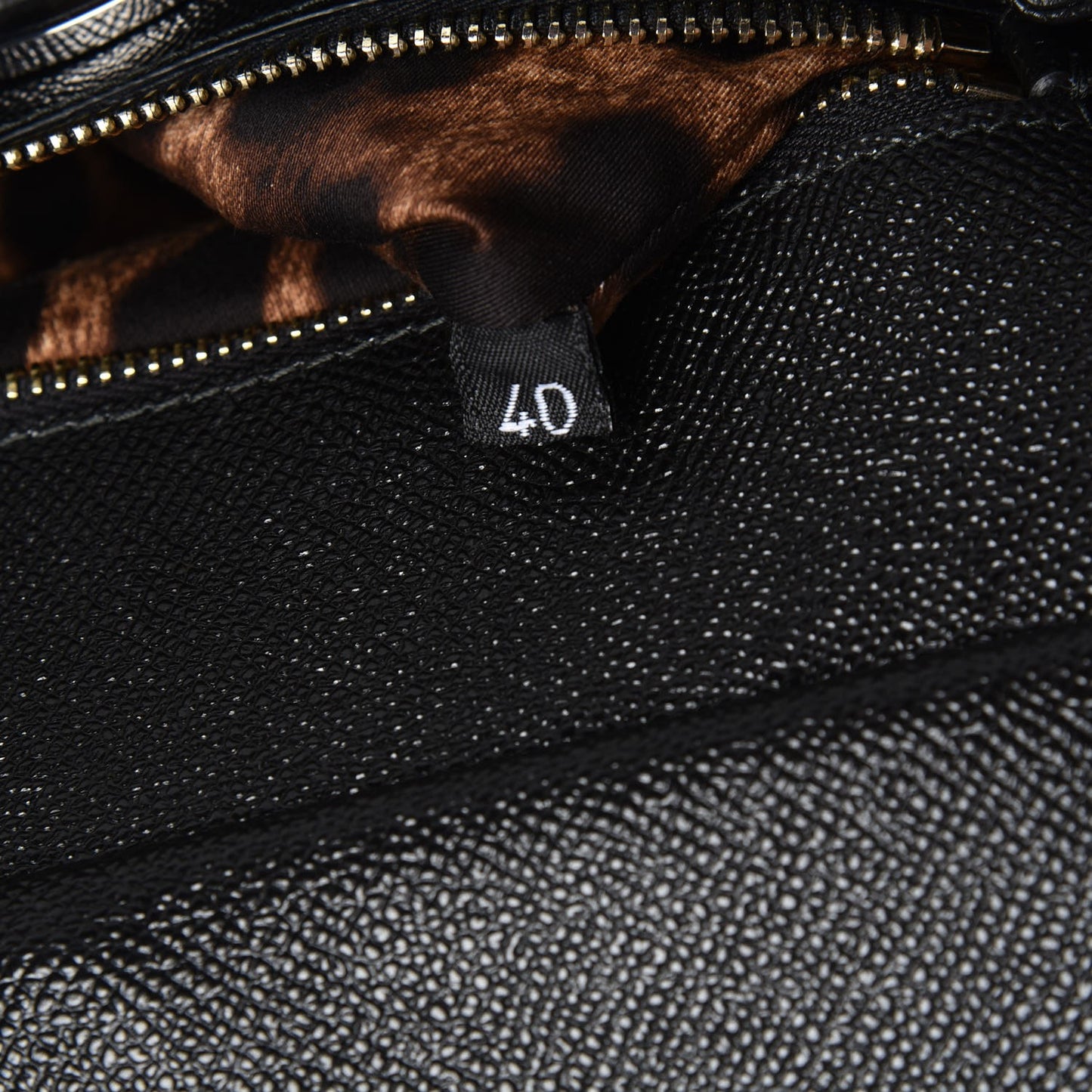 Dauphine Medium DG Family Patch Miss Sicily Satchel Black