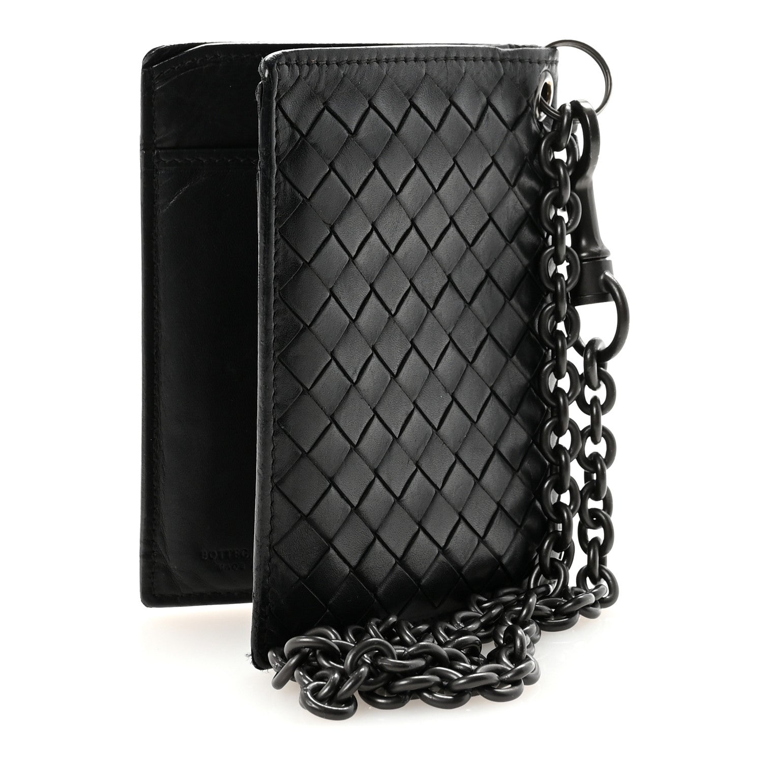 Bottega Veneta Intrecciato Wallet With Chain Black 3 of 8