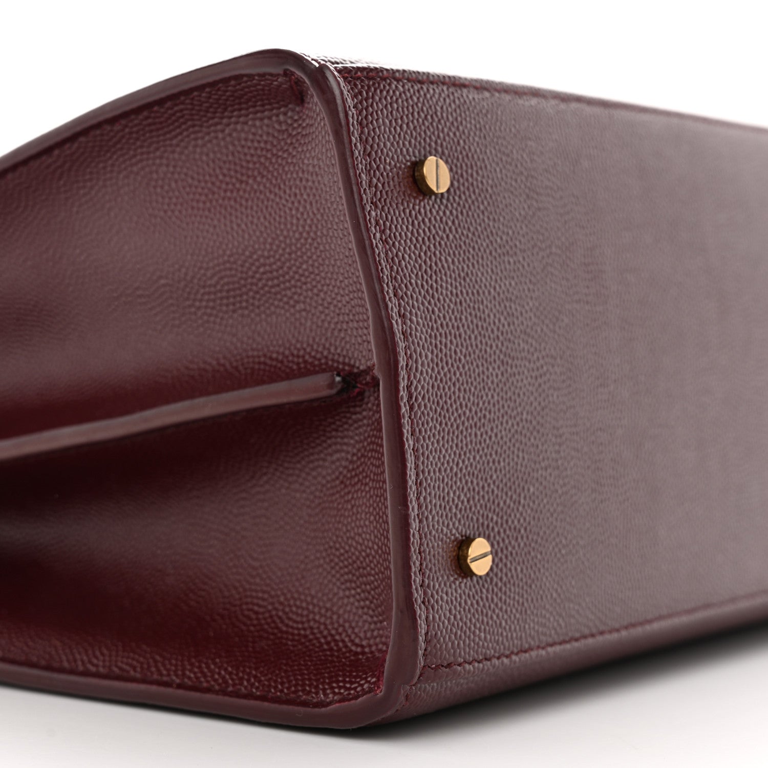 Saint Laurent Grain de Poudre Medium Classic Monogram Cassandra Top Handle Rouge Legion 10 of 14