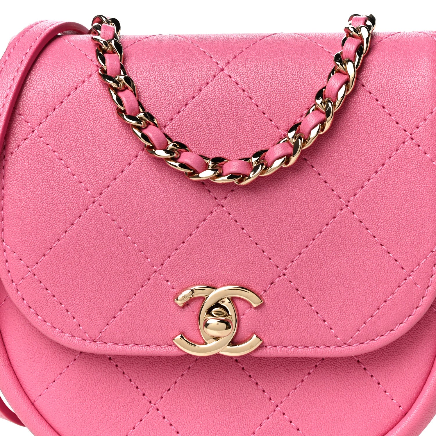 Chanel Goatskin Stitched Casual Trip Messenger Flap 8 of 12