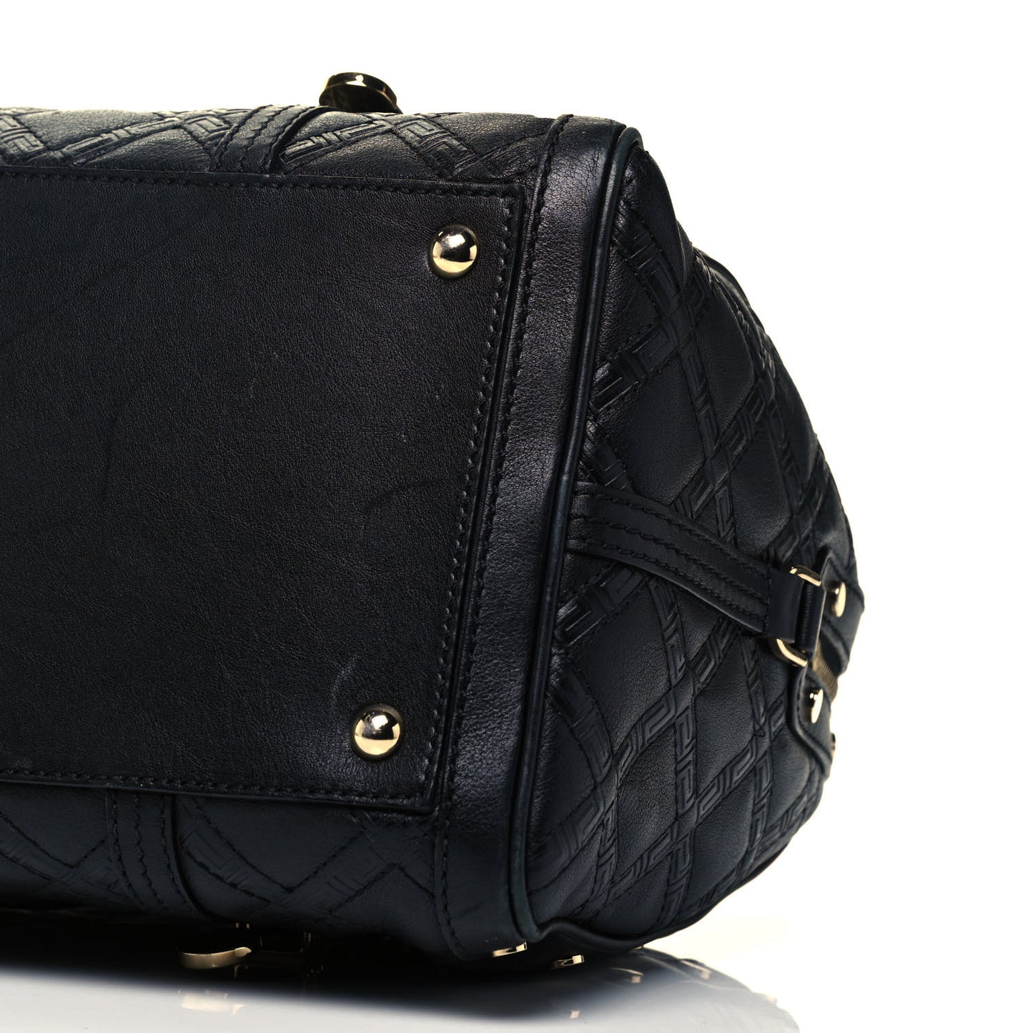 Nappa Quilted Icon Bowler Black