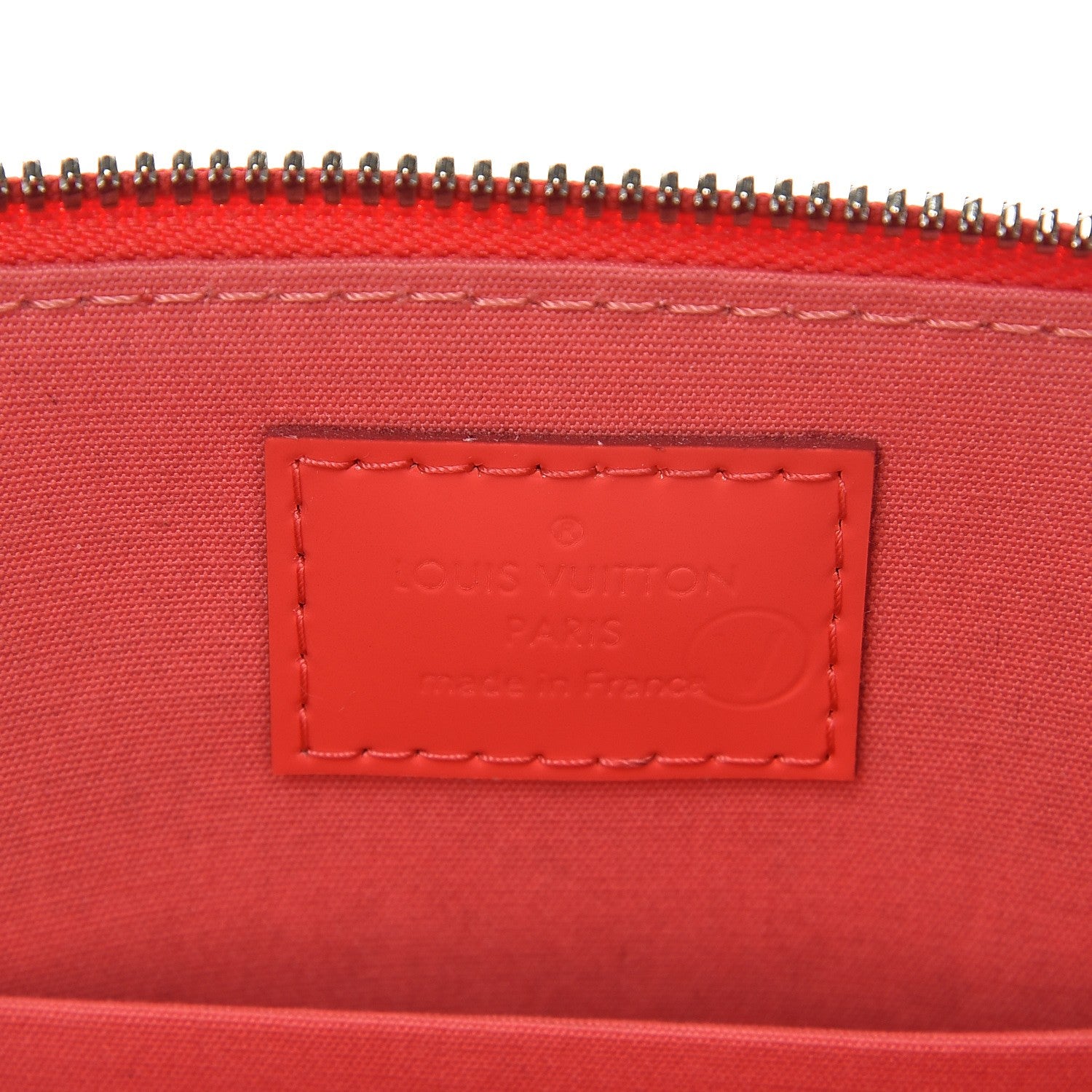 Louis Vuitton Vernis Rayures Alma BB Poppy 7 of 8