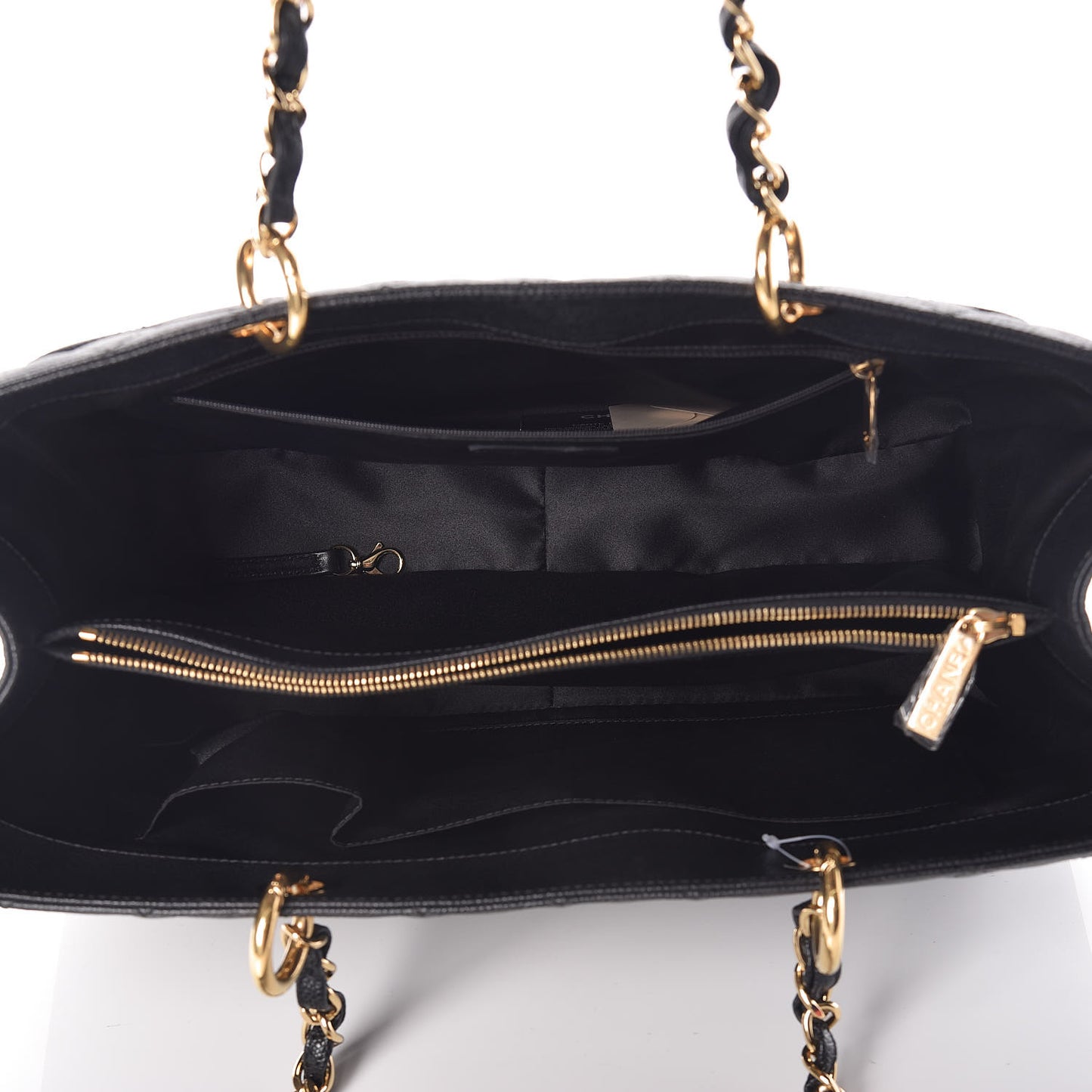 Caviar Quilted XL Grand Shopping Tote GST Black