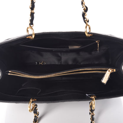 Chanel Caviar Quilted XL Grand Shopping Tote GST Black 5 of 9