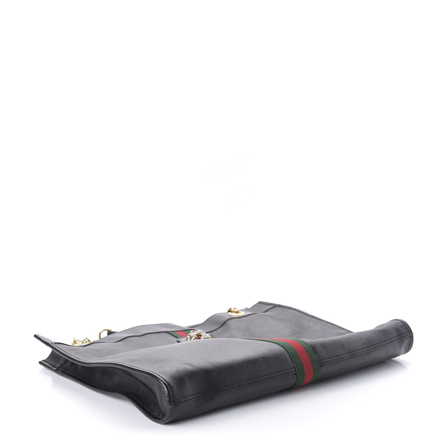 Gucci Calfskin Large Rajah Chain Tote Black 4 of 10