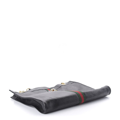 Gucci Calfskin Large Rajah Chain Tote Black 4 of 10