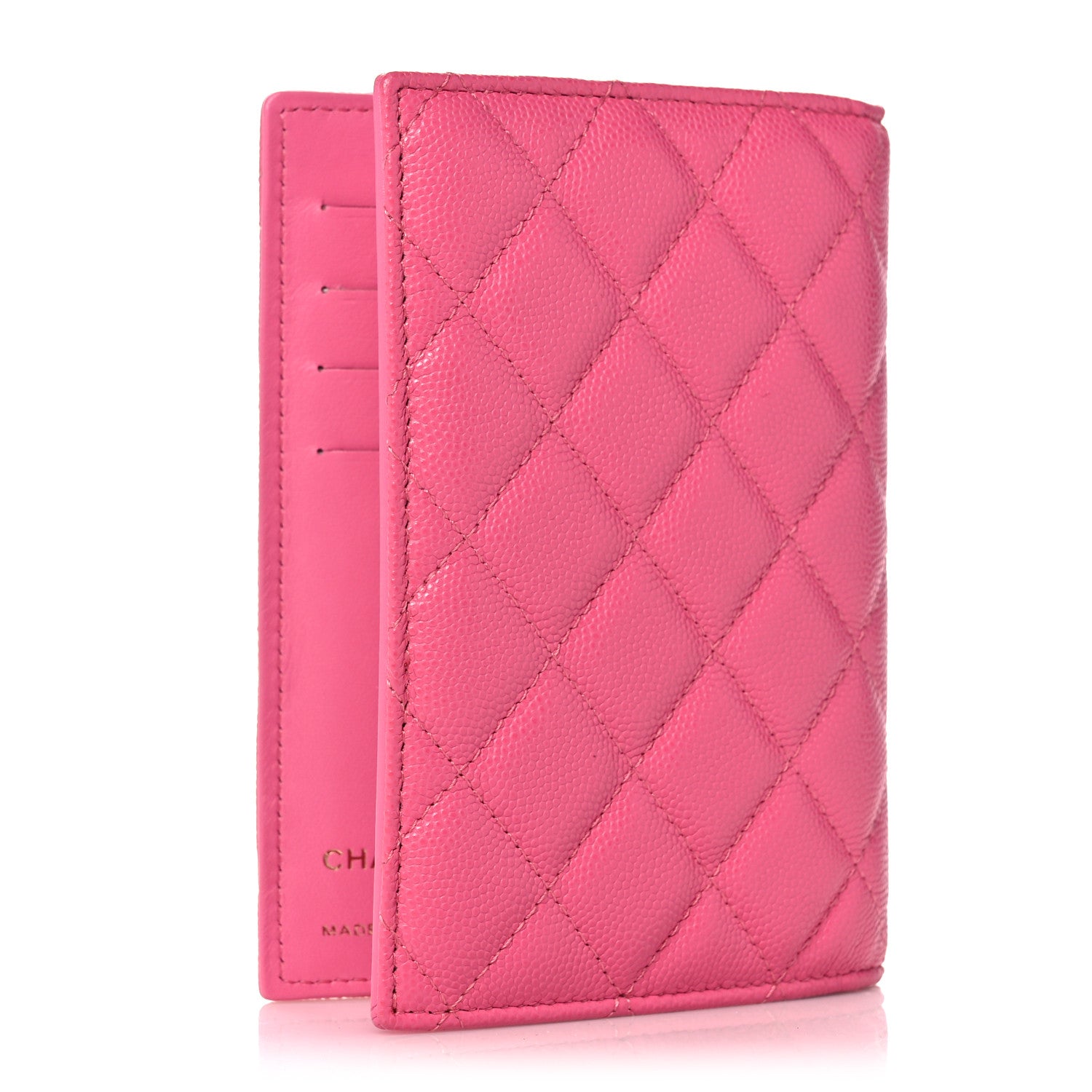 Chanel Caviar Quilted Passport Holder Pink 3 of 9