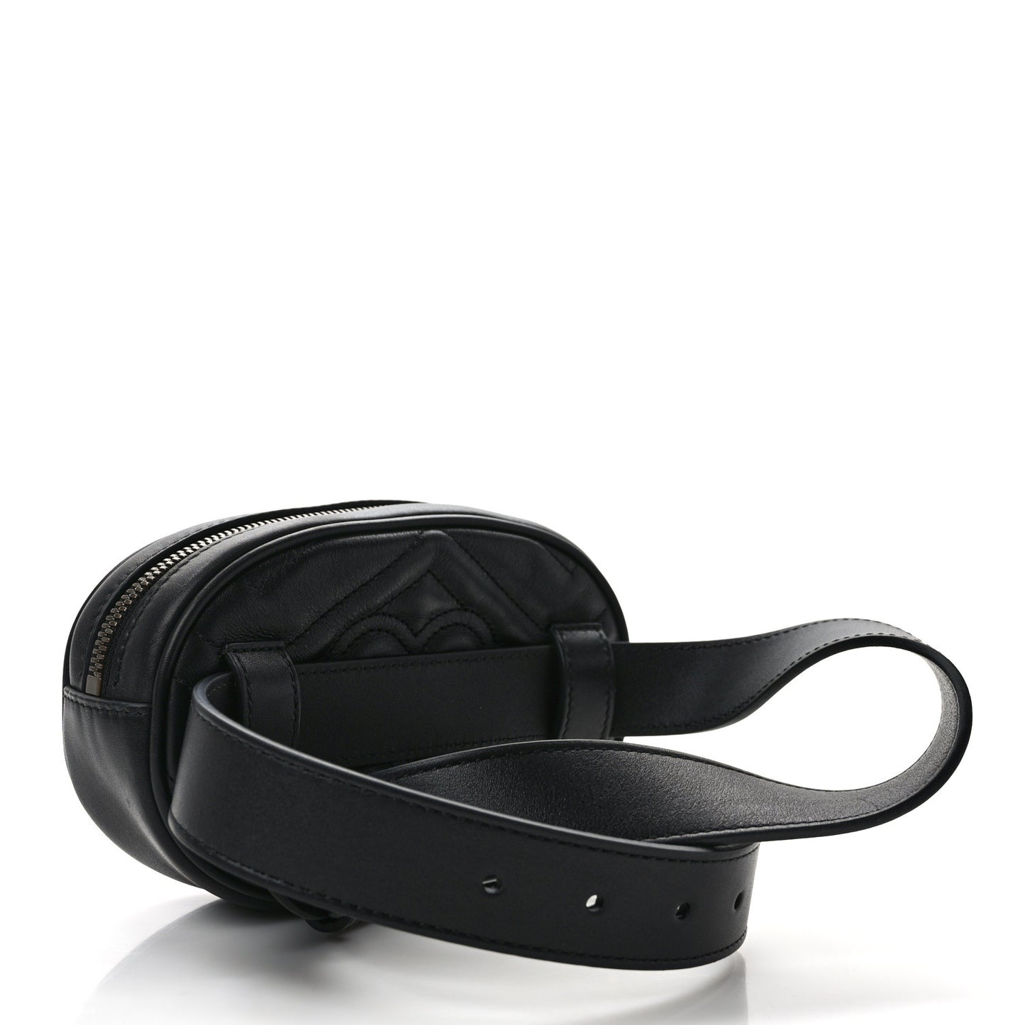 Calfskin Matelasse GG Marmont Belt Bag 85 34 Black