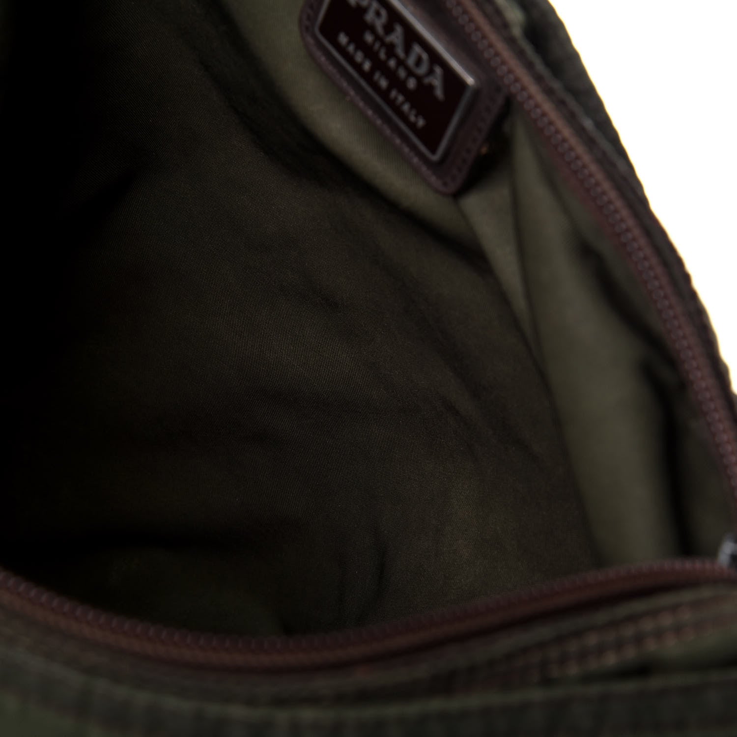 Prada Nylon Vela Flat Messenger Bag Mimetico 8 of 22
