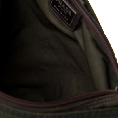 Prada Nylon Vela Flat Messenger Bag Mimetico 8 of 22
