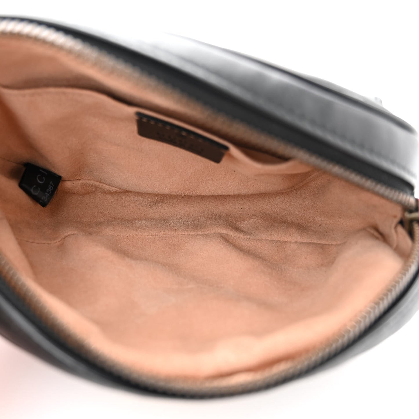 Calfskin Matelasse GG Marmont Belt Bag 75 30 Black