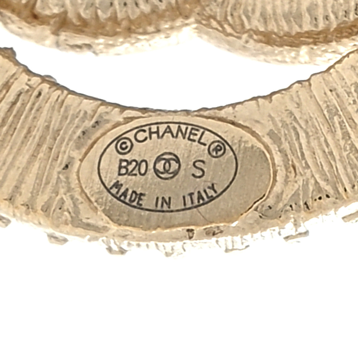 Crystal CC Vendome Round Earrings Gold