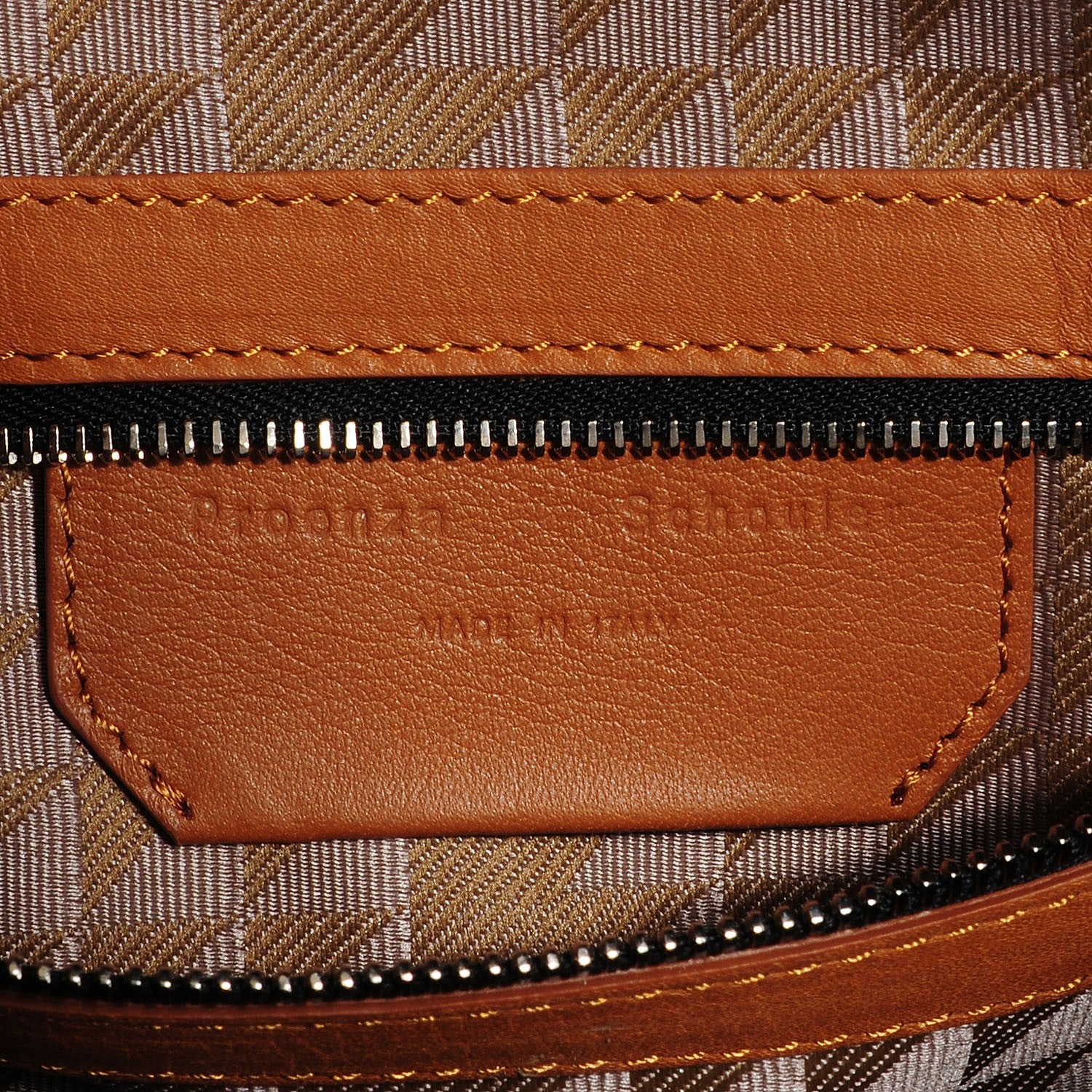 Proenza Schouler Smooth Calfskin PS13 Small Bi-Color Satchel Caramel White 7 of 13