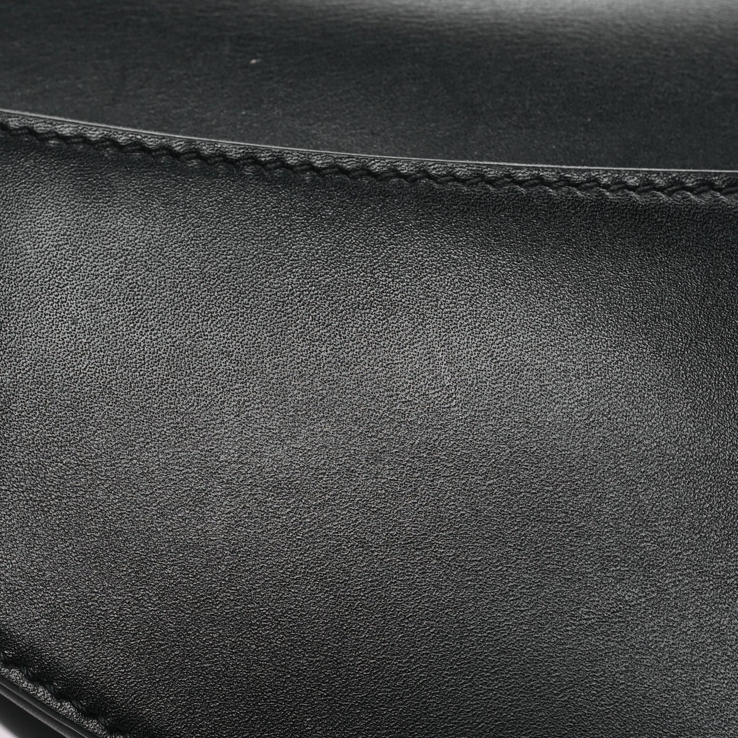 Calfskin Mini Saddle Bag Black