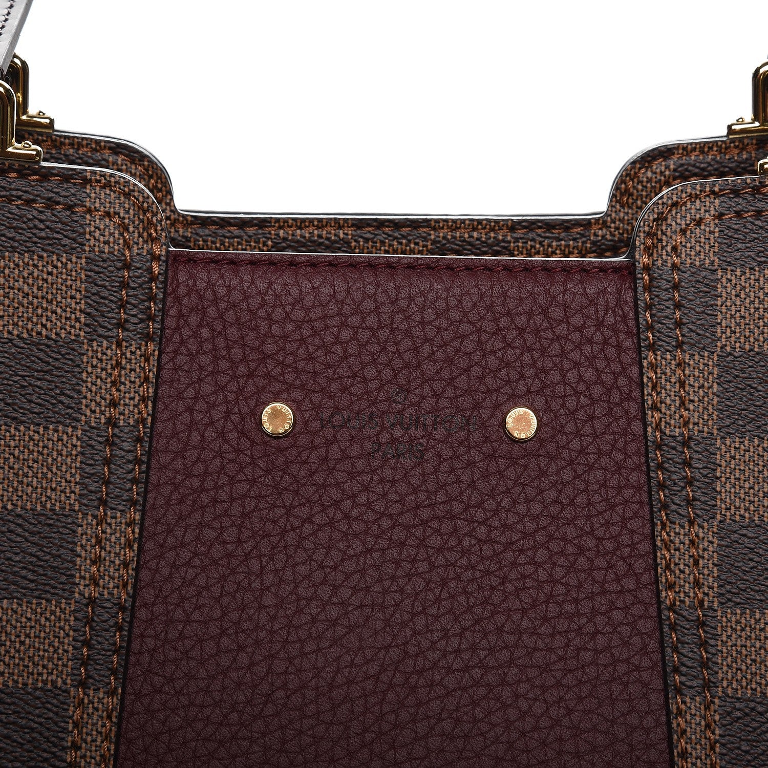 Louis Vuitton Damier Ebene Taurillon Jersey Bordeaux 9 of 9