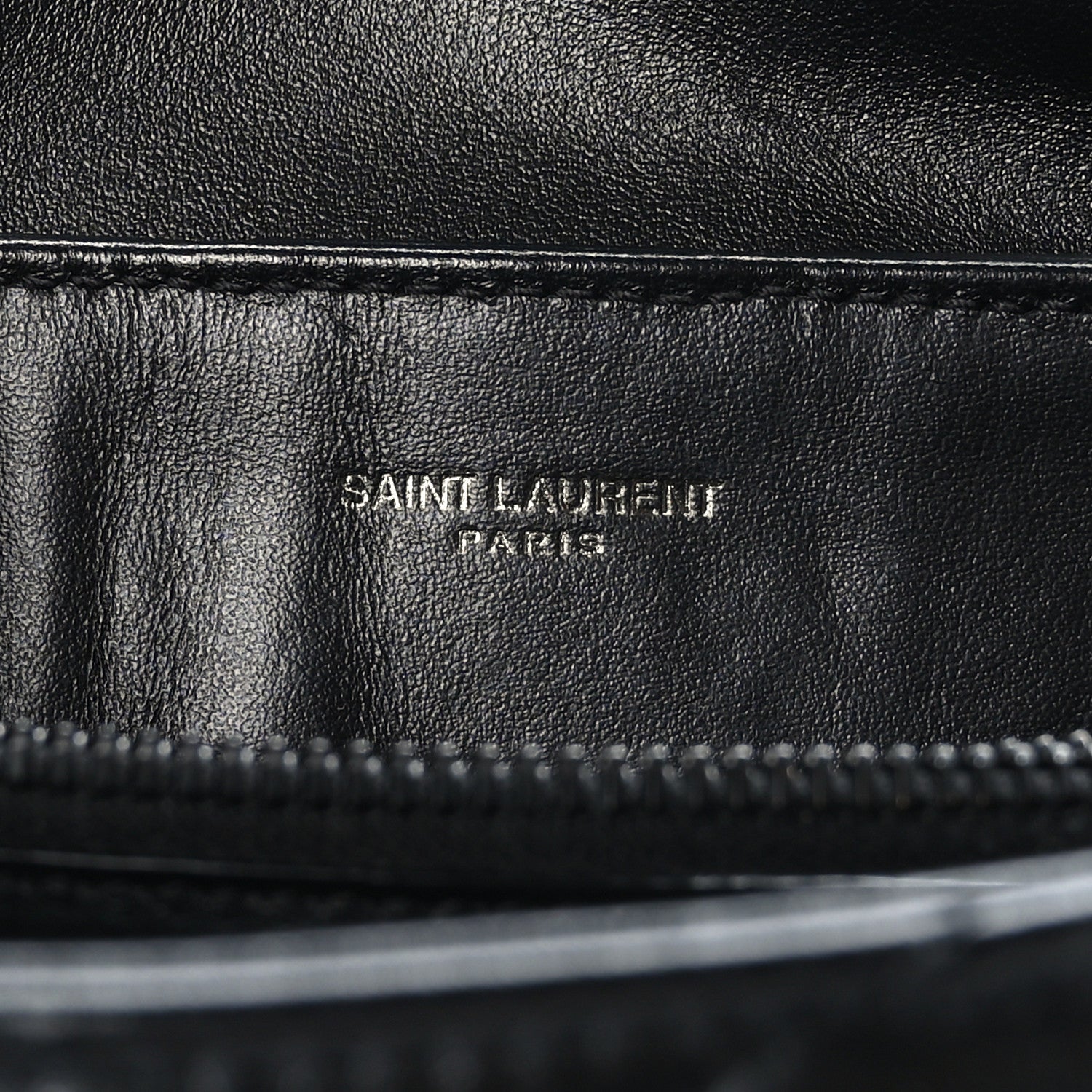 Saint Laurent Calfskin Y Quilted Monogram Monochrome Small Loulou Chain Satchel Black 6 of 9