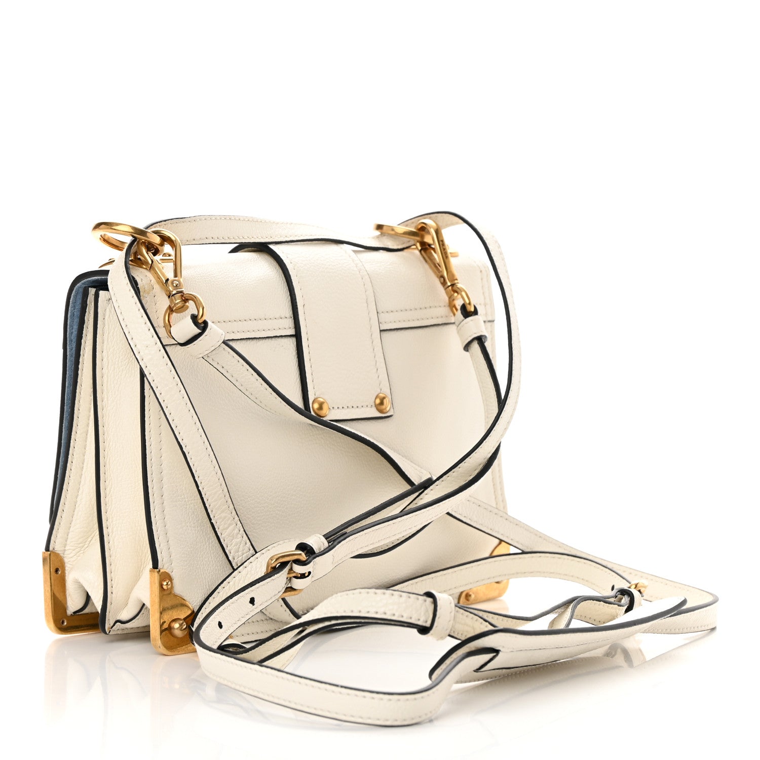 Prada Glace Calfskin Large Soft Cahier Bag White 3 of 15