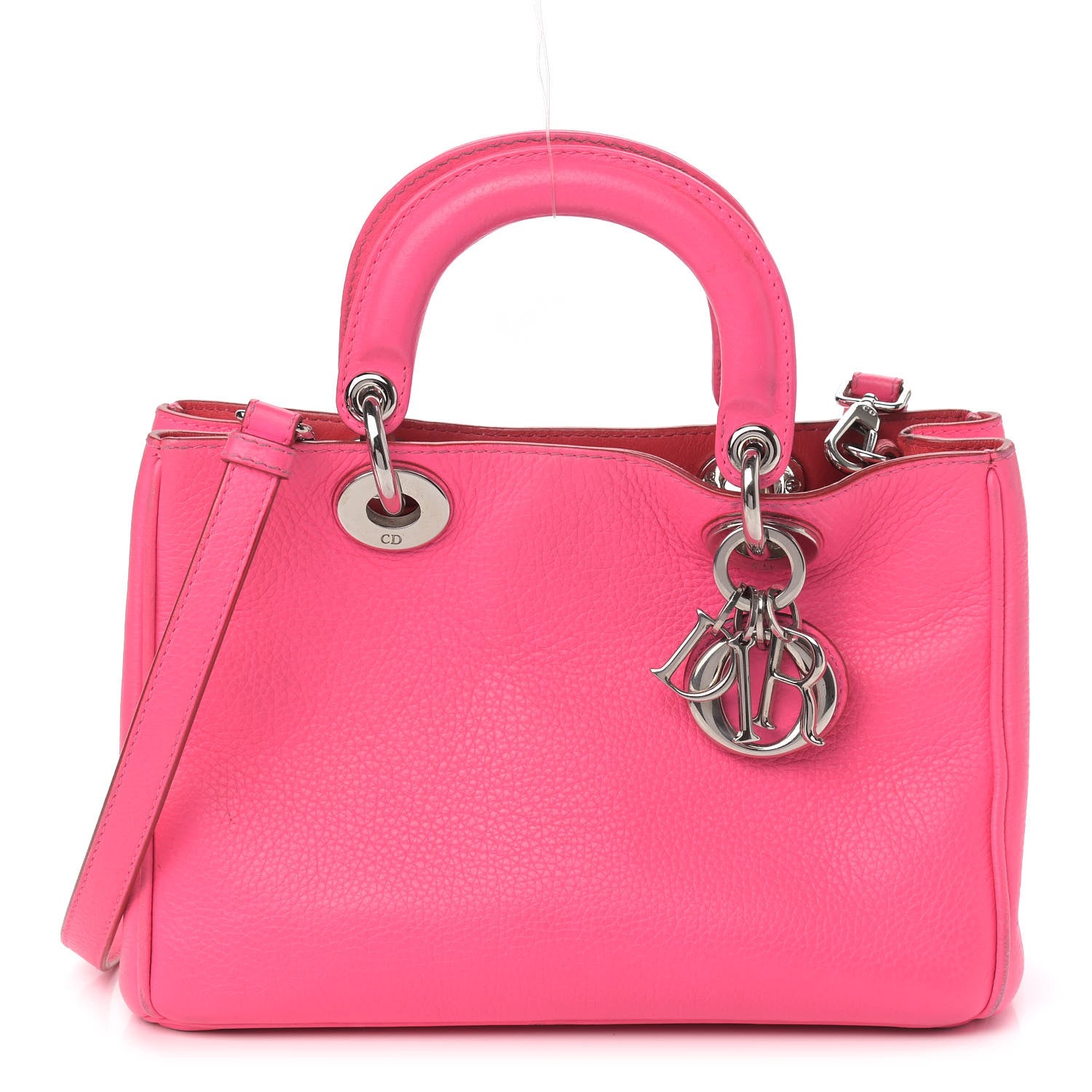 Christian Dior Calfskin Small Diorissimo Tote Pink 1 of 13