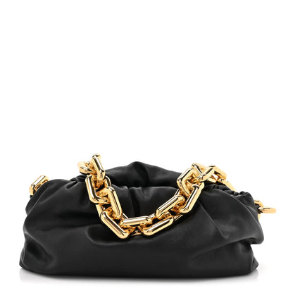 Bottega Veneta Calfskin The Pouch Chain Black 1 of 10