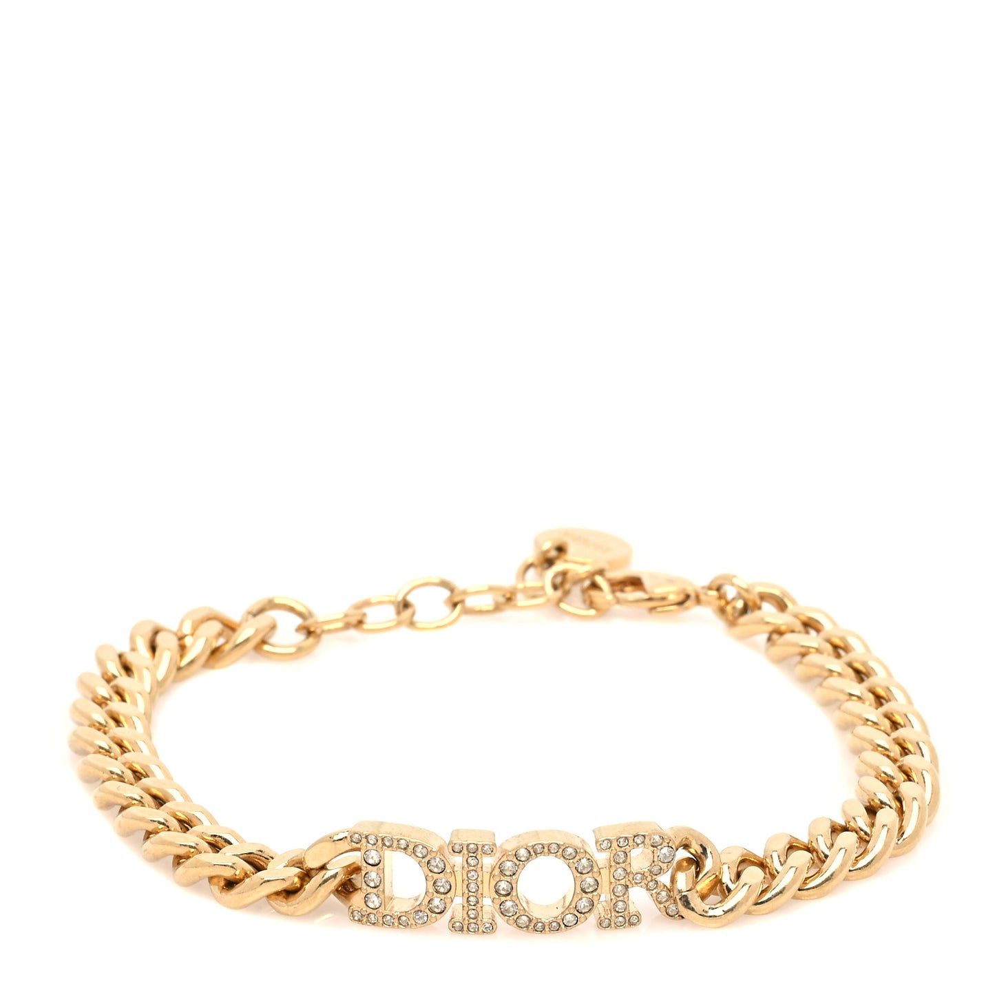 Metal Crystal Dio(r)evolution Bracelet Gold