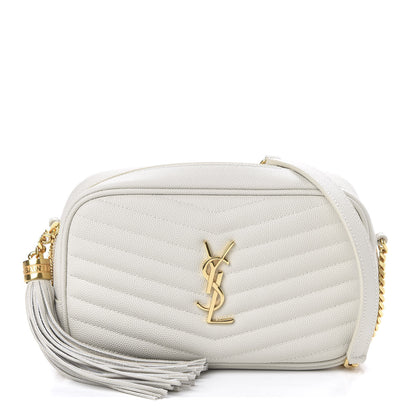 Saint Laurent Grain De Poudre Matelasse Monogram Mini Lou Camera Bag Crema Soft 1 of 9