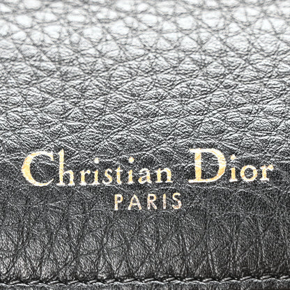 Christian Dior Grained Calfskin Medium Diorama Flap Bag Black 6 of 12