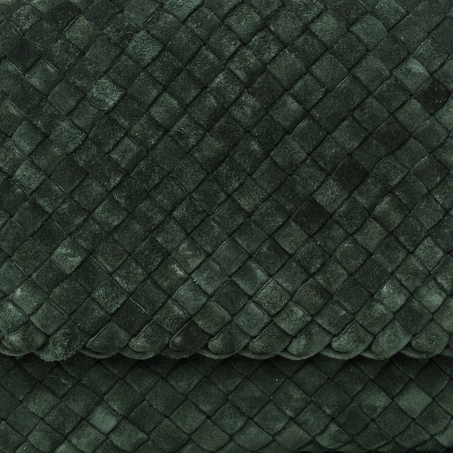 Bottega Veneta Suede Intrecciato Small Cobble Messenger Bag Emerald Green 8 of 13