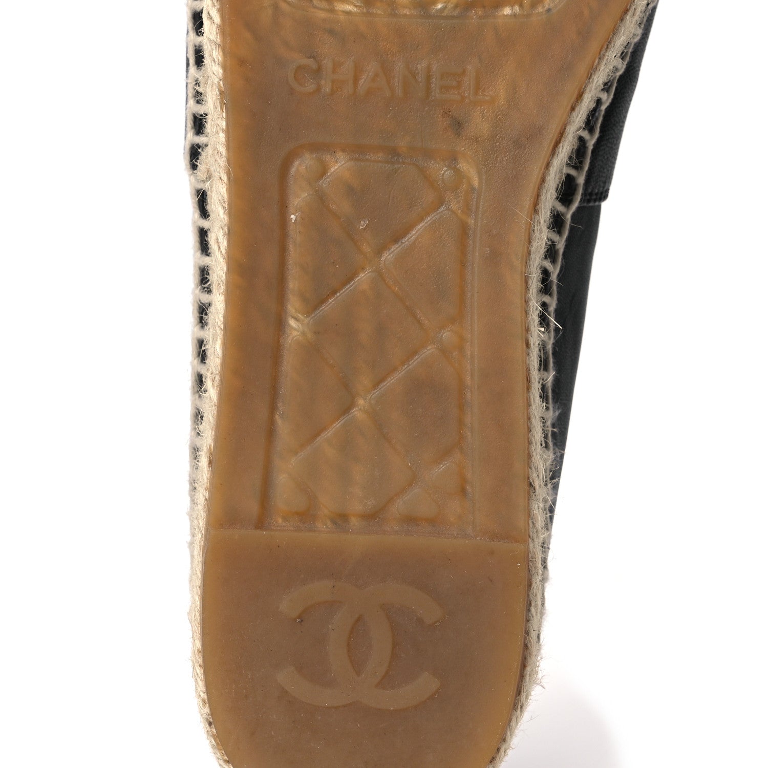 Chanel Lambskin CC Espadrilles 39 Black 7 of 14