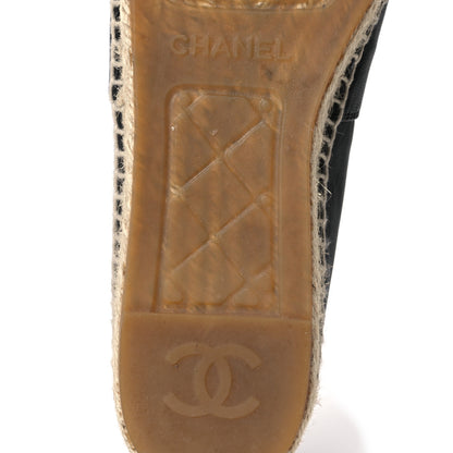 Chanel Lambskin CC Espadrilles 39 Black 7 of 14
