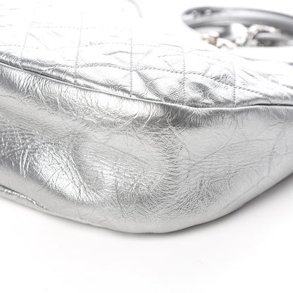 Chanel Metallic Crumpled Calfskin Small 31 Shopping Bag Silver 8 of 10