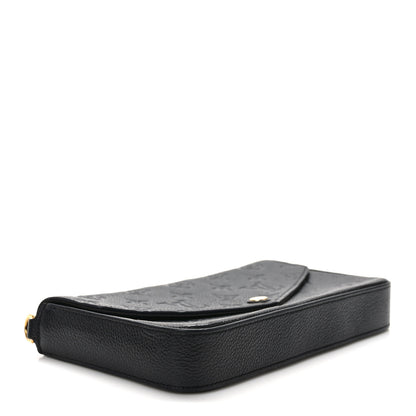 Louis Vuitton Empreinte Pochette Felicie Chain Wallet Black 4 of 11