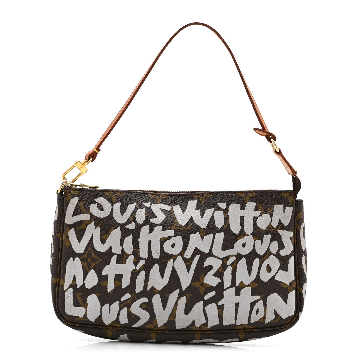 Louis Vuitton Monogram Graffiti Pochette Accessories Silver 1 of 10