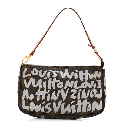 Louis Vuitton Monogram Graffiti Pochette Accessories Silver 1 of 10