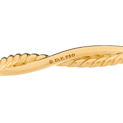 David Yurman 18K Yellow Gold Diamond Petite Infinity Bangle Bracelet 3 of 3