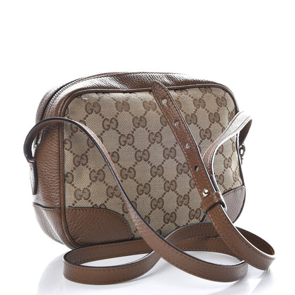 Gucci Monogram Mini Bree Messenger Bag Beige Tabacco 3 of 22
