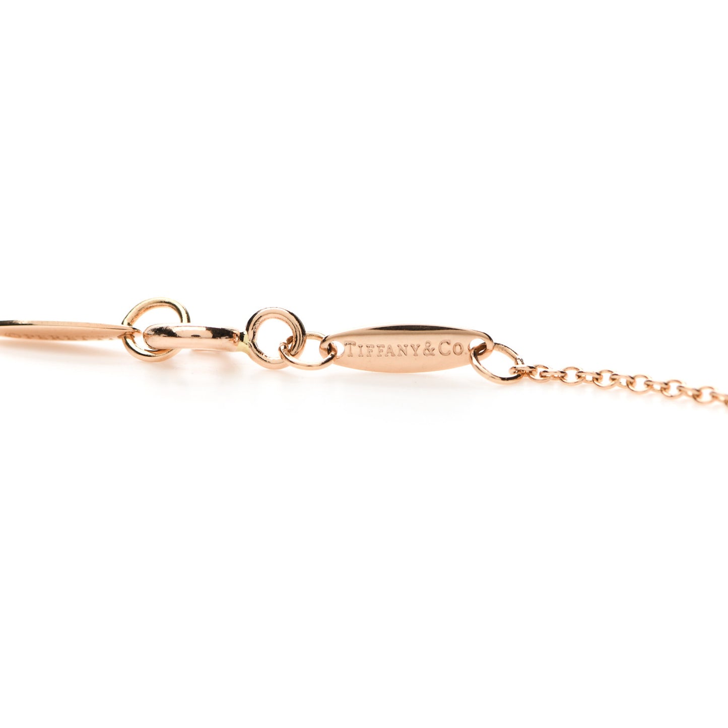 18K Rose Gold Diamond .31ctw Elsa Peretti Diamonds by the Yard Sprinkle Necklace