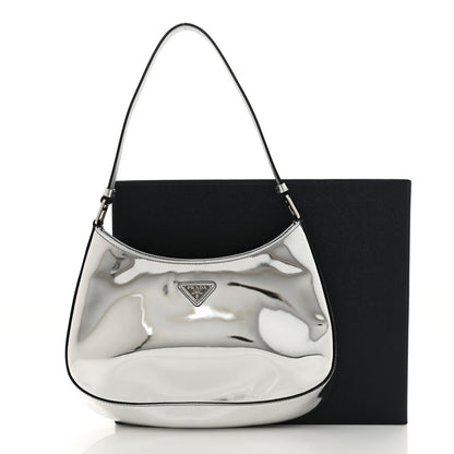 Prada Spazzolato Cleo Shoulder Bag Argento 11 of 11