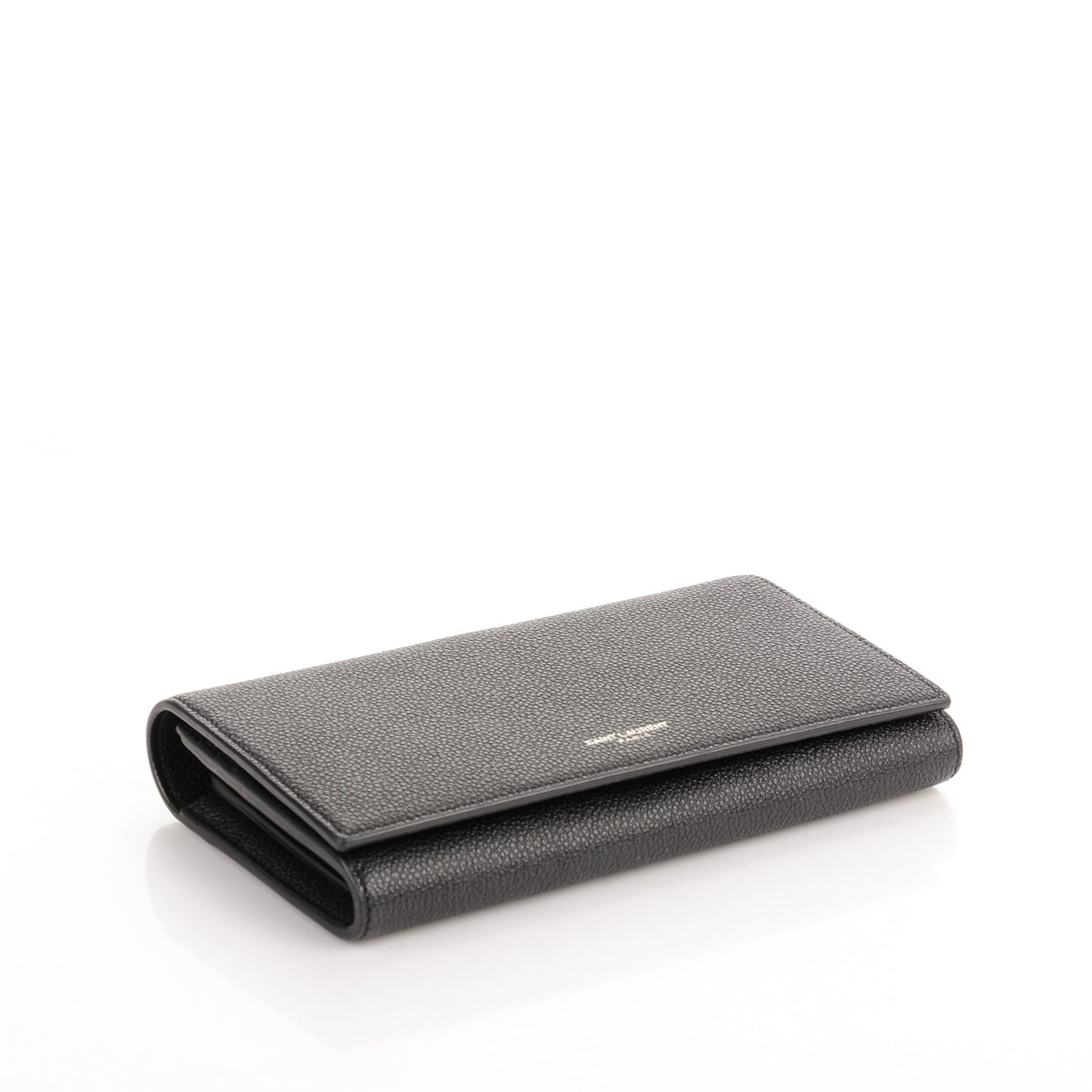 Grain De Poudre Classic Large Flap Wallet Black