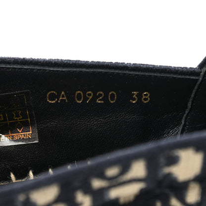 Christian Dior Oblique Embroidered Granville 15mm Espadrilles 38 Deep Blue 8 of 11