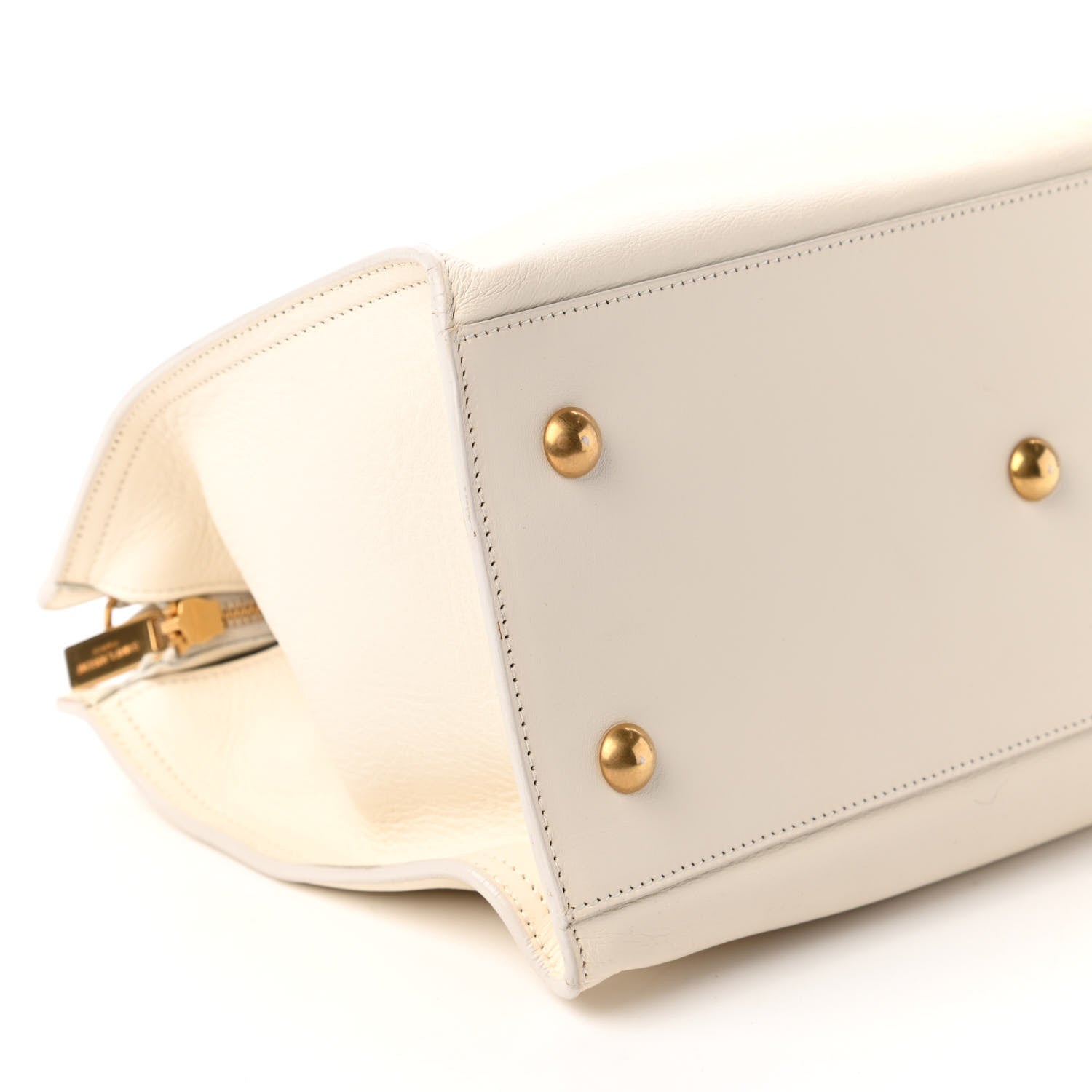 Saint Laurent Calfskin Small Classic Y Cabas White 6 of 10