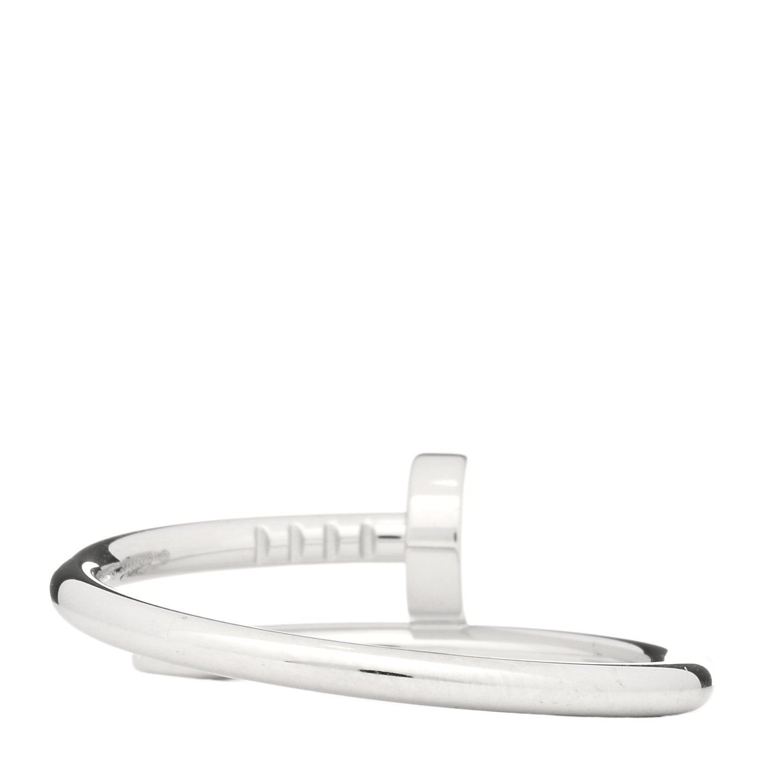 Cartier 18K White Gold Small Juste Un Clou Ring 58 8.25 3 of 4