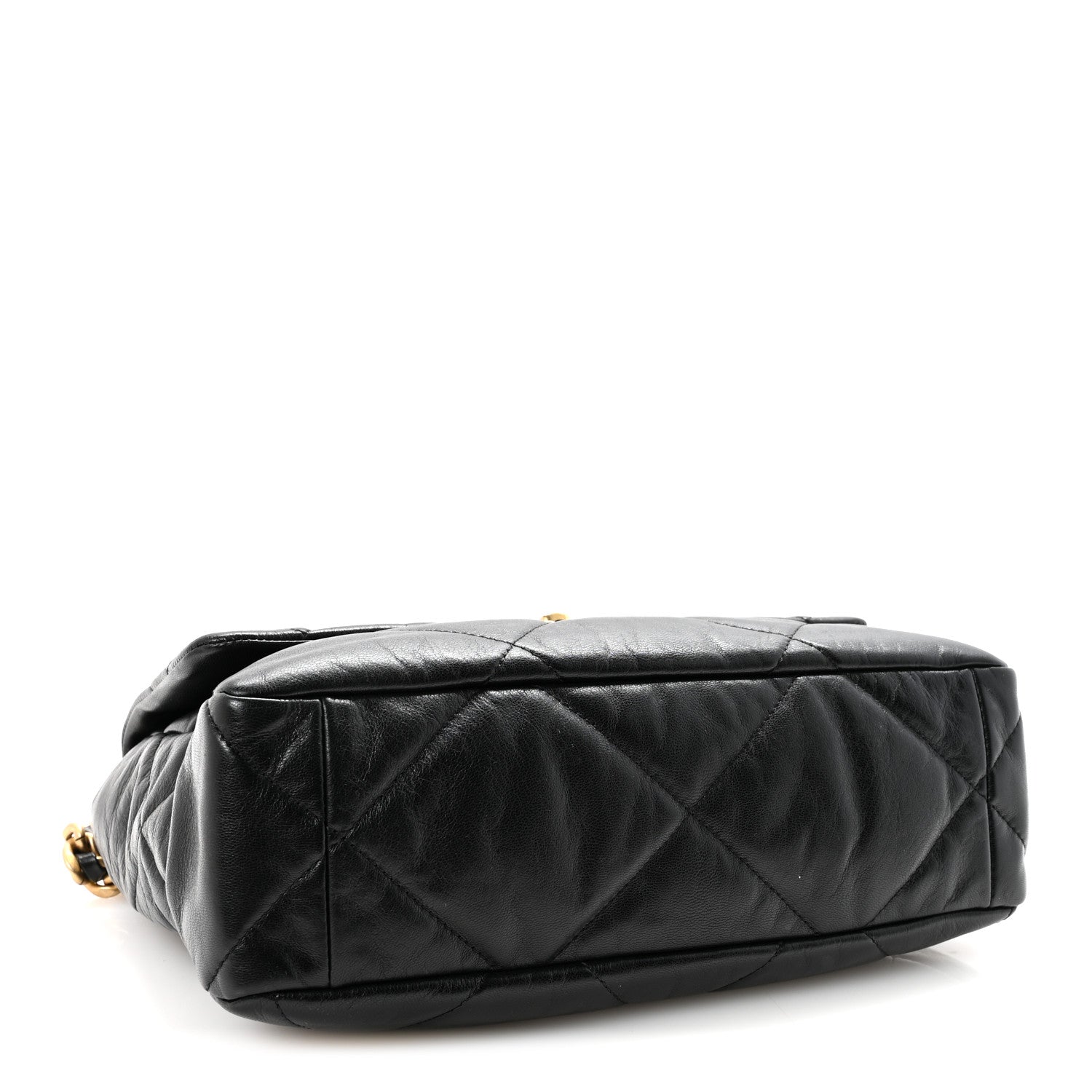 Chanel Goatskin Quilted Large Chanel 19 Flap Black 4 of 11